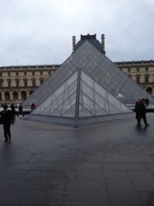This is the entrance to the Louvre. At first glance, it looks grotesquely out of place. But once inside, it all seems to work. 